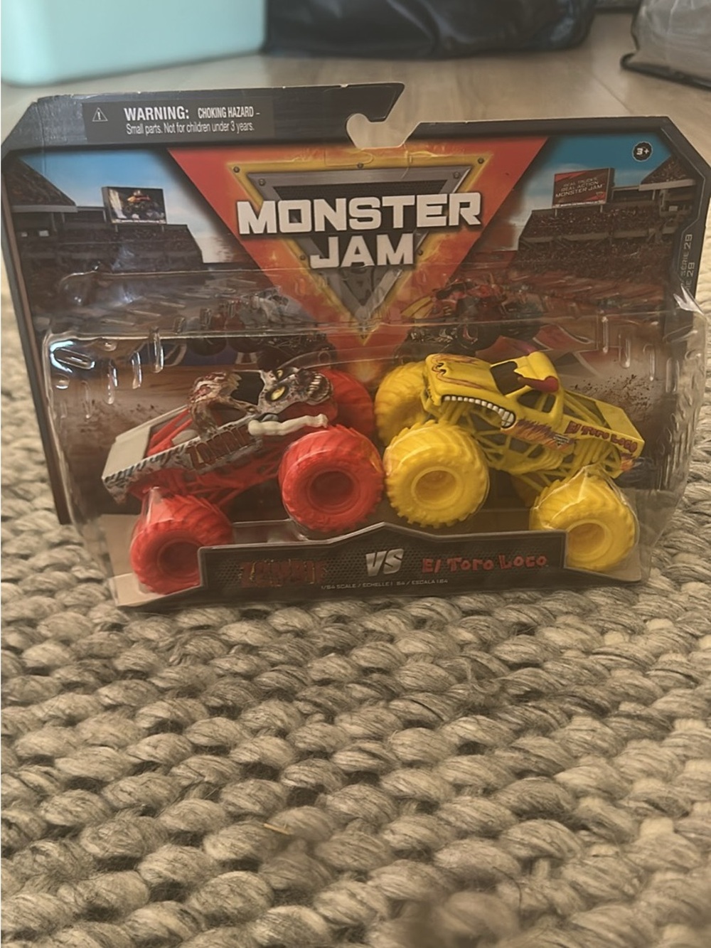 Monster Jam 2-Pack Toy Monster Trucks - Red & Yellow